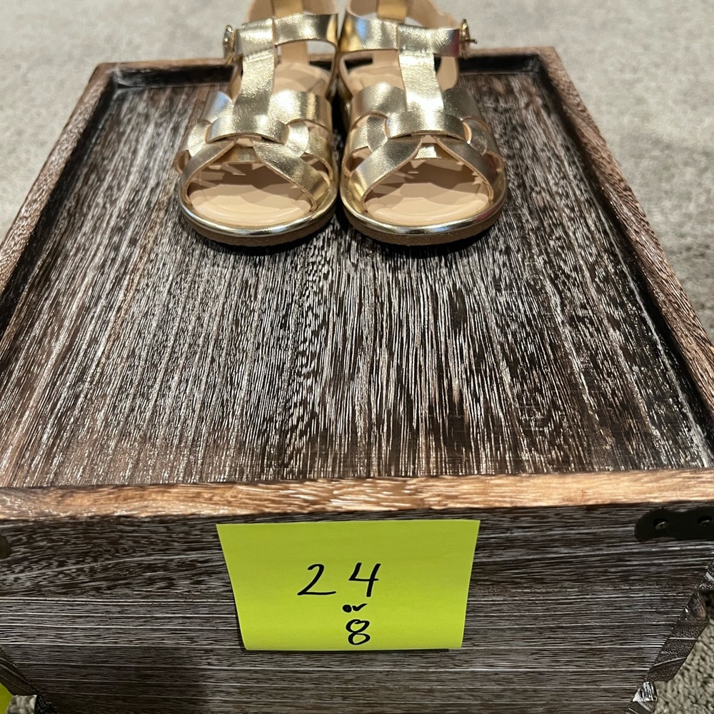 Gold Kids Sandals